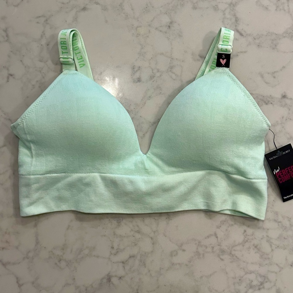 NWT Victoria’s Secret Perfect Comfort Bra Wireless Size Small 34AA 34A 34B
